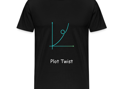 Plot Twist - Männer Premium T-Shirt - Schwarz