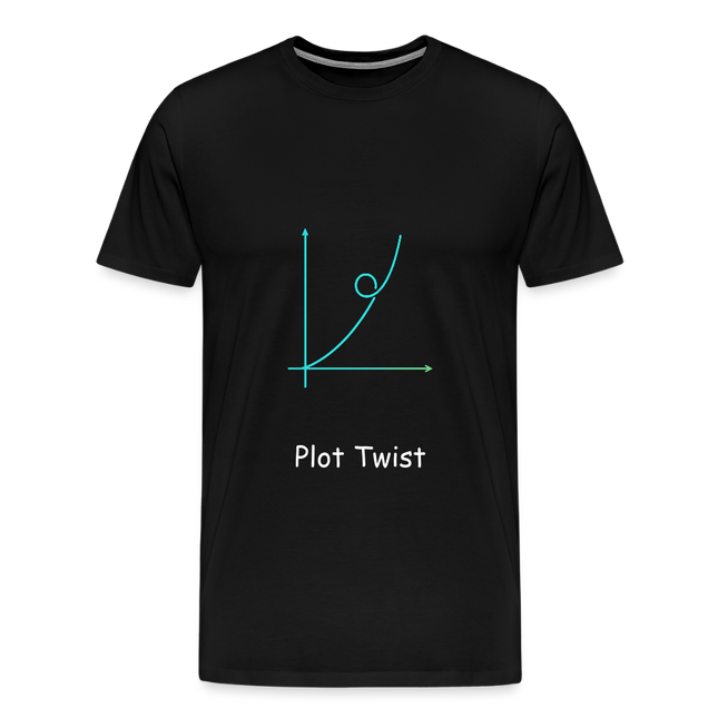 Plot Twist - Männer Premium T-Shirt - Schwarz
