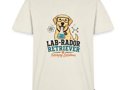 Lab-Rador Retriever T-Shirt für Männer – Lustiges Labrador & Chemie Shirt - Naturweiß