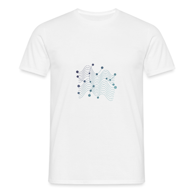 Molecular Rhythm – Wissenschaft im Takt des Lebens - Männer T-Shirt - Weiß