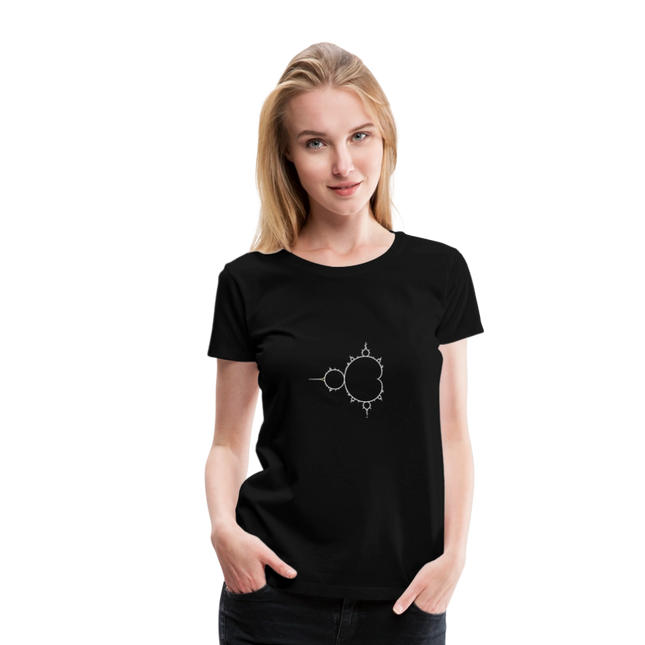 Beautiful Chaos – Mandelbrot Set - Frauen Premium T-Shirt - Schwarz