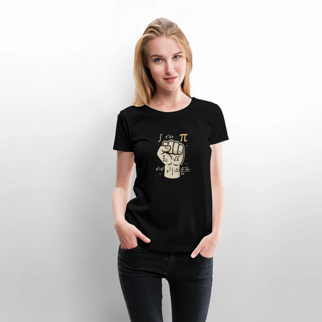Mathe statt Faust - Frauen T-Shirt - Schwarz