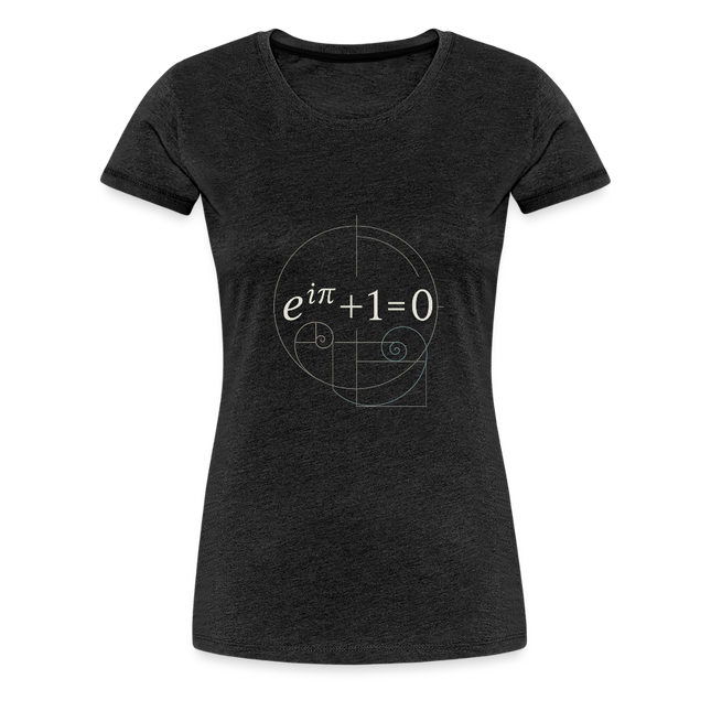 Euler’s Beauty – Die schönste Formel der Mathematik - Frauen Premium T-Shirt - Anthrazit