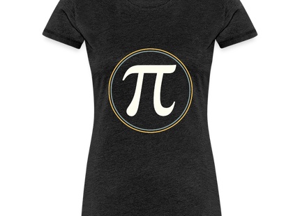 π in Circle – Die Eleganz der Konstanten - Frauen Premium T-Shirt - Anthrazit