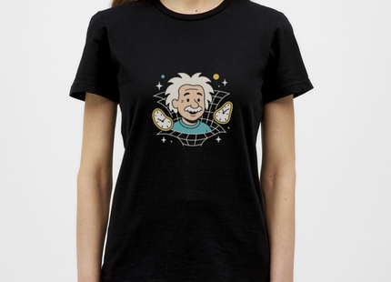 Physics — It’s All Relative – Einsteins Humor zum Anziehen - Frauen T-Shirt - Schwarz