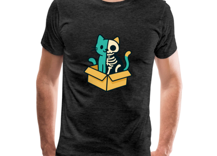 Schrödinger's Katze - Männer Premium T-Shirt - Anthrazit