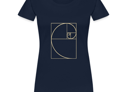 Golden Ratio / Goldener Schnitt - Frauen Premium T-Shirt - Navy