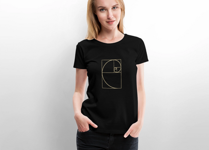 Golden Ratio / Goldener Schnitt - Frauen T-Shirt - Schwarz