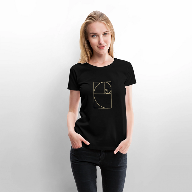 Golden Ratio / Goldener Schnitt - Frauen T-Shirt - Schwarz
