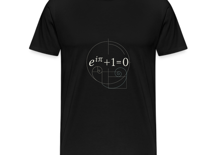 Euler’s Beauty – Die schönste Formel der Mathematik - Männer Premium T-Shirt - Schwarz