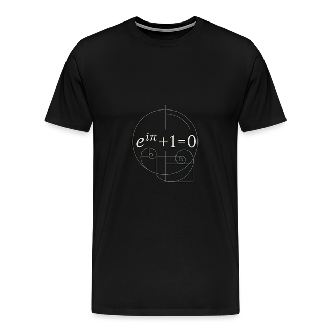 Euler’s Beauty – Die schönste Formel der Mathematik - Männer Premium T-Shirt - Schwarz