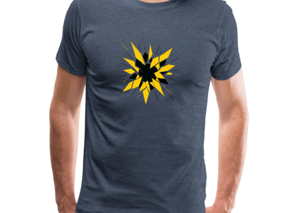 Radioactive Fragmentation – Ordnung im Zerfall - Männer Premium T-Shirt - Blau meliert