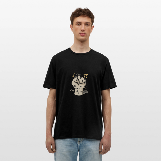 Mathe statt Faust - Männer T-Shirt - Schwarz
