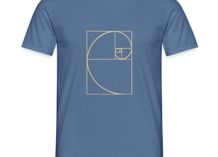 Golden Ratio / Goldener Schnitt - Männer T-Shirt - Taubenblau 