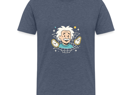 Physics — It’s All Relative – Einsteins Humor zum Anziehen - Männer Premium T-Shirt - Blau meliert