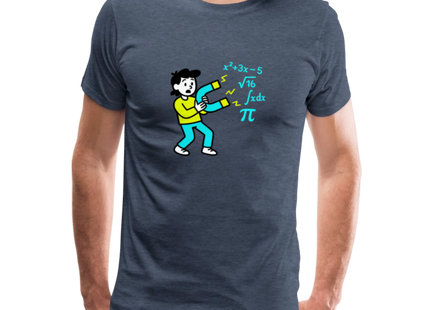 Magnet for Problems - Männer Premium T-Shirt - Blau meliert