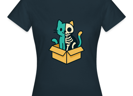 Schrödinger’s Katze - Frauen T-Shirt - Navy