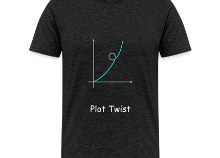 Plot Twist - Männer Premium T-Shirt - Anthrazit