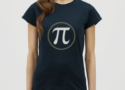 π in Circle – Die Eleganz der Konstanten - Frauen T-Shirt - Navy