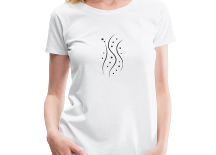 Valence Flow – Die Dynamik der Bindung - Frauen Premium T-Shirt - Weiß