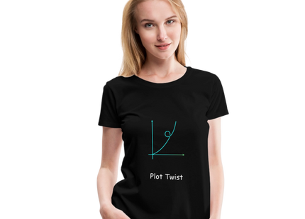 Plot Twist - Frauen Premium T-Shirt - Schwarz