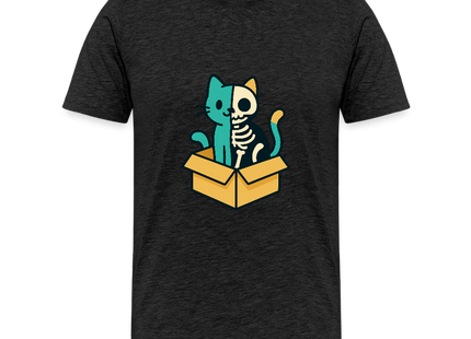 Schrödinger's Katze - Männer Premium T-Shirt - Anthrazit