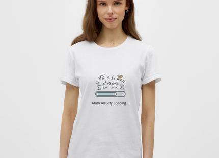 Math Anxiety Loading… - Frauen T-Shirt - Weiß