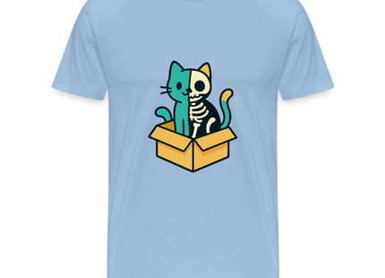 Schrödinger's Katze - Männer Premium T-Shirt - Sky
