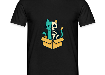 Schrödinger's Katze - Männer T-Shirt - Schwarz