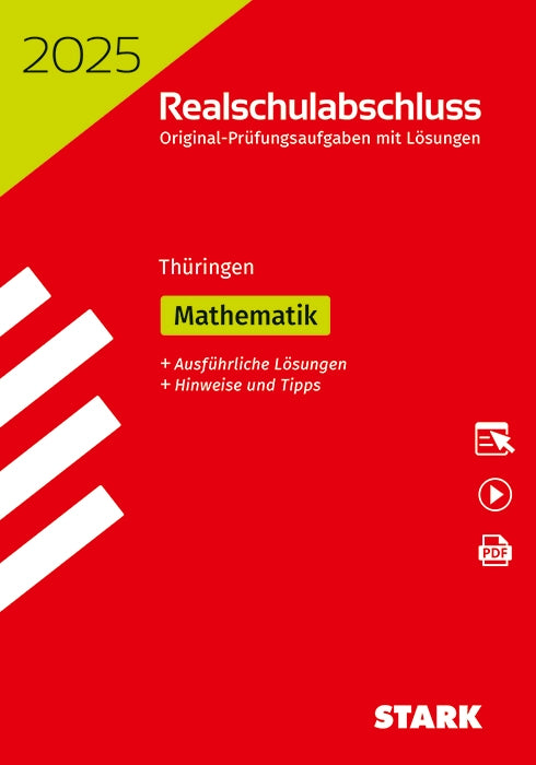 Original-Prüfungen Realschulabschluss 2025 - Mathematik - Thüringen