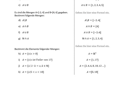Arbeitsblatt zum Üben der Mengenangaben - Lernmarktplatz