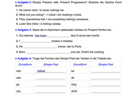 Englisch Wissenstest: Zeitformen, Satzbau & Grammatik – Test für Klasse 6
