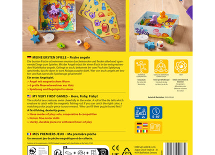 HABA Meine ersten Spiele – Fische angeln – Verpackungsrückseite mit Spielbeschreibung