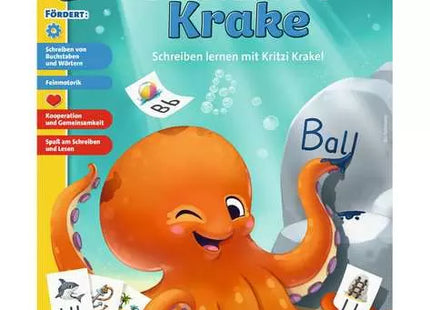 Die Schreib-Krake – Schreiben lernen ab 6 Jahren – Vorderseite der Spielschachtel