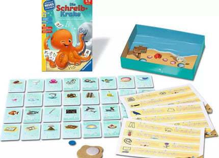Die Schreib-Krake – Schreiben lernen ab 6 Jahren – Spielmaterial und Aufbau