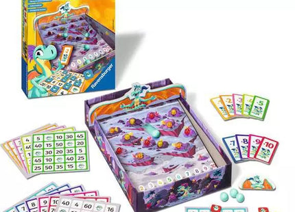 Ravensburger 1x1 Drachen – Einmaleins-Spiel ab 7 Jahren – Edelsteinberg, Dracheneier und Bingo-Tafeln