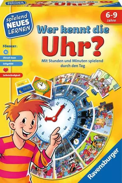 Ravensburger Wer kennt die Uhr? – Uhrzeit lernen ab 6 Jahren – Produktansicht