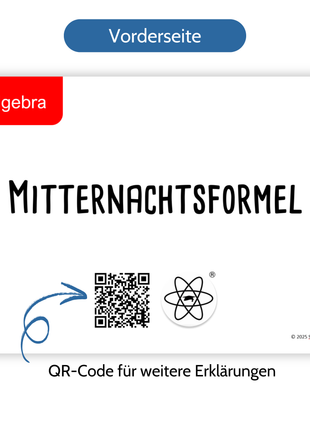 Mathe Spickzettel A6 Pro: Lernkarten für die 8.-10. Klasse