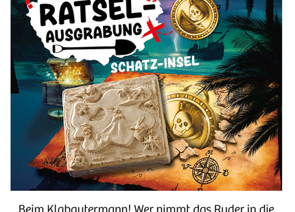 KOSMOS Rätsel-Ausgrabung Schatz-Insel ab 7 Jahren – Herstellerdarstellung des Schatzinsel-Rätselabenteuers