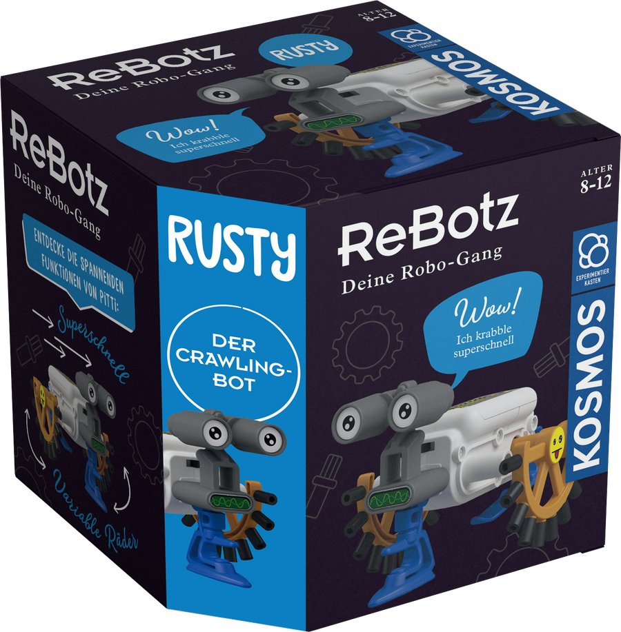KOSMOS ReBotz Rusty – krabbelnder Roboter-Bausatz