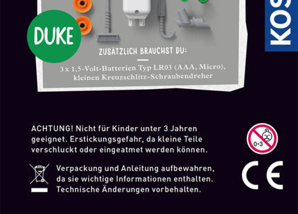 KOSMOS 602598 - Rebotz Duke der Skating Bot, Roboter bauen, Technik - Experimentierkasten
