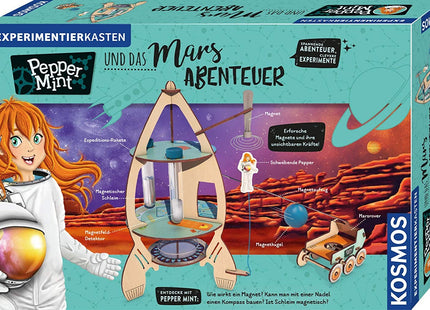 KOSMOS 606077 - Pepper Mint und das Mars-Abenteuer, Magnete, Experimentierkasten