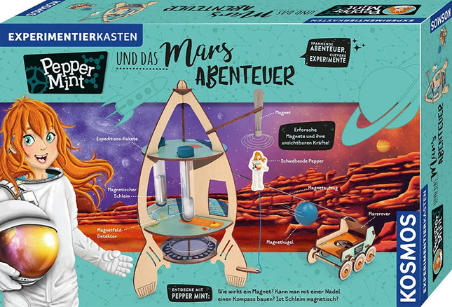 KOSMOS 606077 - Pepper Mint und das Mars-Abenteuer, Magnete, Experimentierkasten