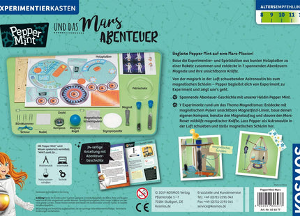 KOSMOS 606077 - Pepper Mint und das Mars-Abenteuer, Magnete, Experimentierkasten