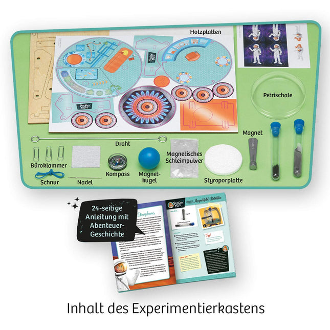 KOSMOS 606077 - Pepper Mint und das Mars-Abenteuer, Magnete, Experimentierkasten