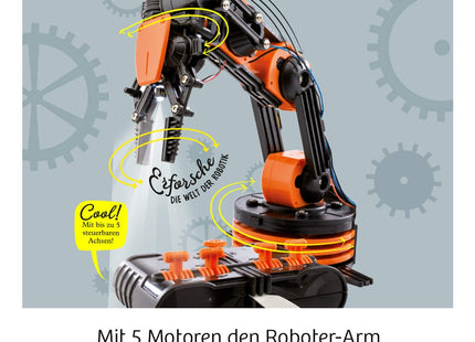 KOSMOS 620028 - Roboter Arm, Modellbausatz, Motoren, Experimentierkasten