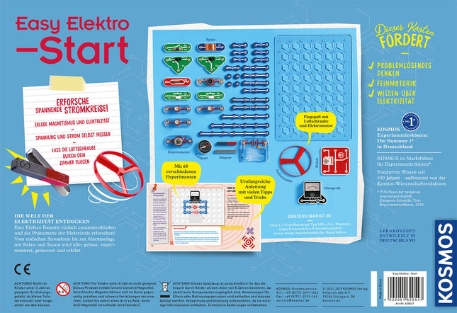 KOSMOS 620547 - Easy Elektro, Start, Stromkreise mit Motor und Messgerät, Experimentierkasten,