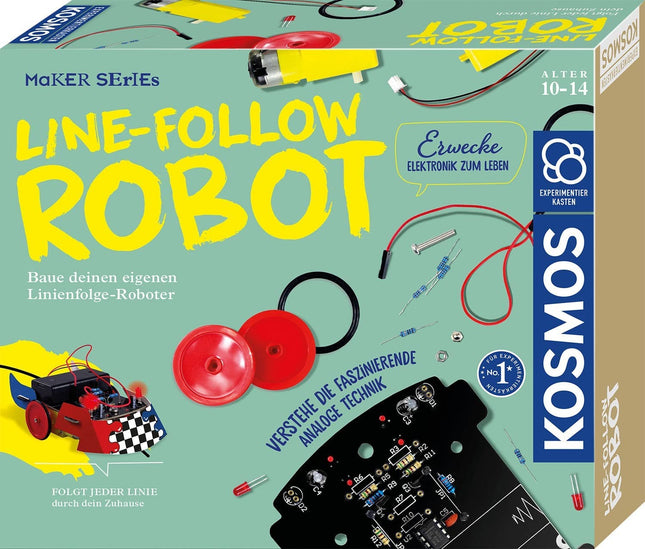 Line-Follow Robot - Baue deinen eigenen Linienfolge-Roboter - Experimentierkasten