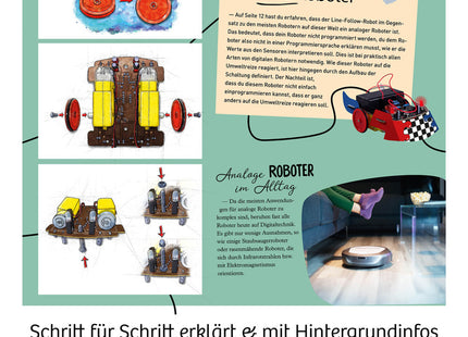 Line-Follow Robot - Baue deinen eigenen Linienfolge-Roboter - Experimentierkasten