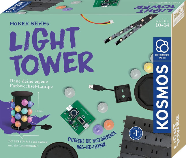 Light Tower - Baue deine eigene Farbwechsel-Lampe - Experimentierkasten